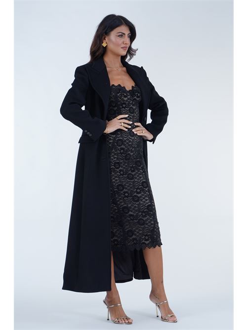Cappotto nero Spelli in misto lana Alma Sanchez | SPELLI-PNERO